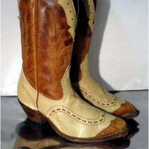Two-Tone Western Cowboy Boots